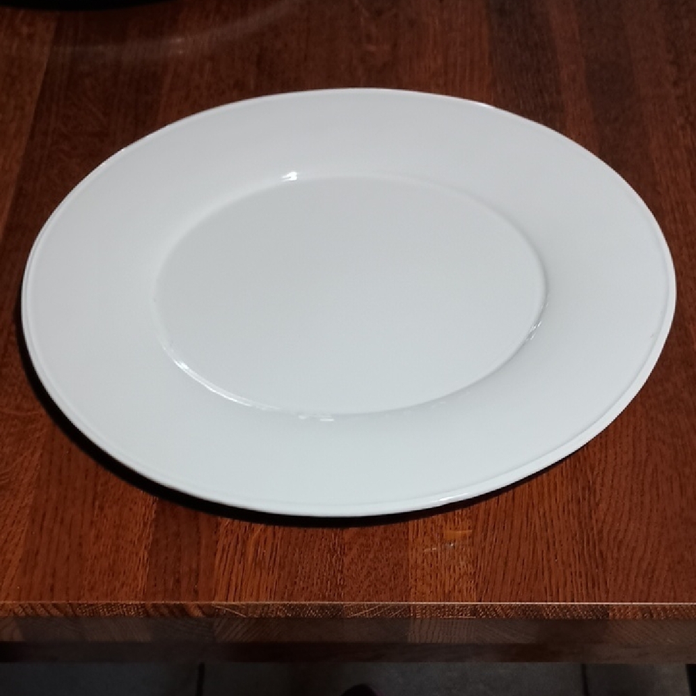Pottery Barn Ceramic Addison Charger Chop Plate Wide Rim b500